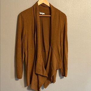 Maurices Brown Draped Cardigan Sweater